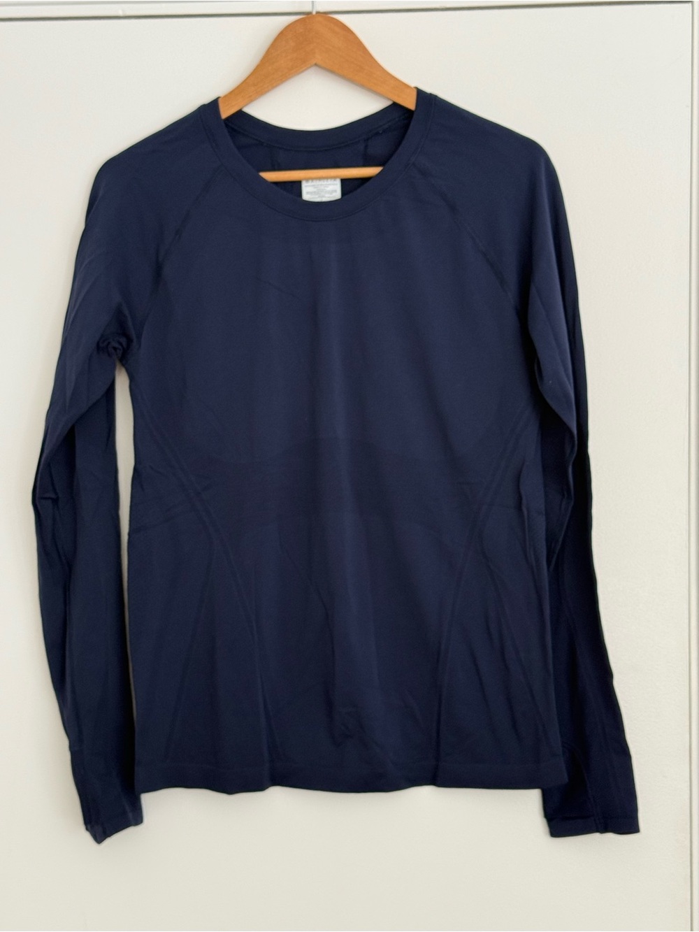 Athleta Deep Navy Crewneck Long Sleeve Top